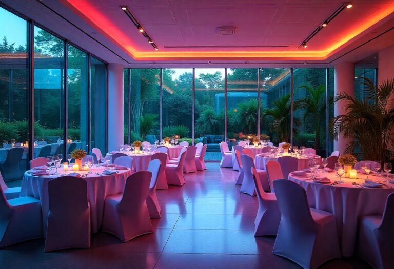 Salón con Jardín y Elegancia para Bodas y Eventos.