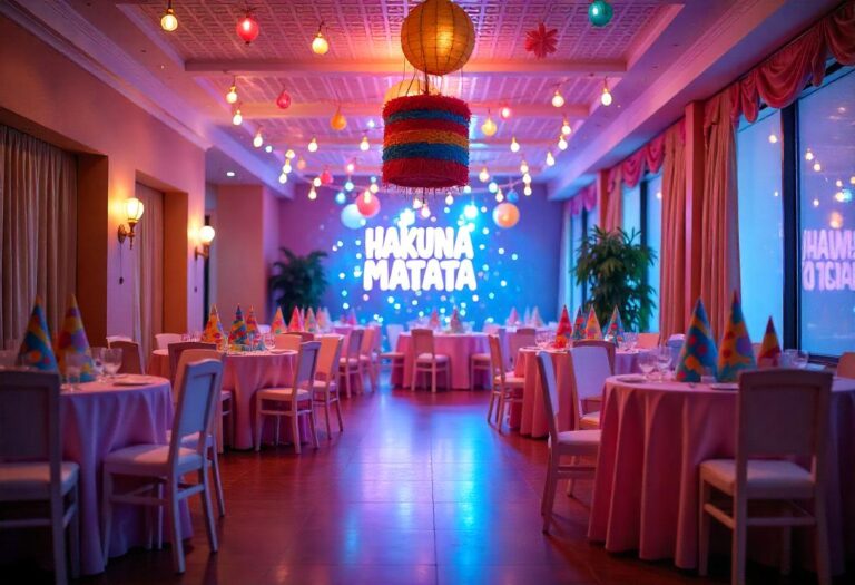 Hakuna Matata y Hilton: Salones para Fiestas Infantiles y Eventos Elegantes.