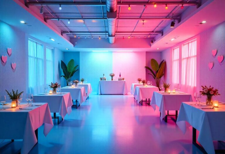 Salón de Fiestas Azul y Salón de Fiestas Azul y Rosa. Encuentra el espacio perfecto para tu celebración.