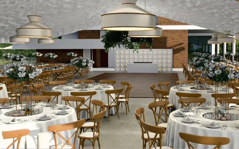 Salón para bodas al aire libre