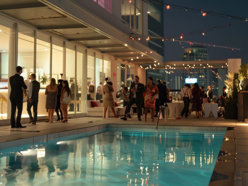 Chic poolside gathering Chic poolside gathering