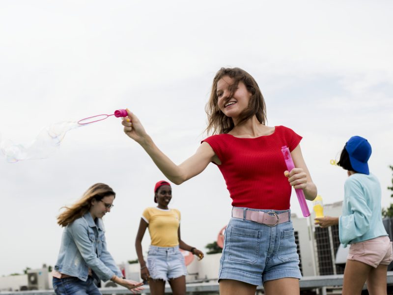Group of diverse women having fun together Group of diverse women having fun together